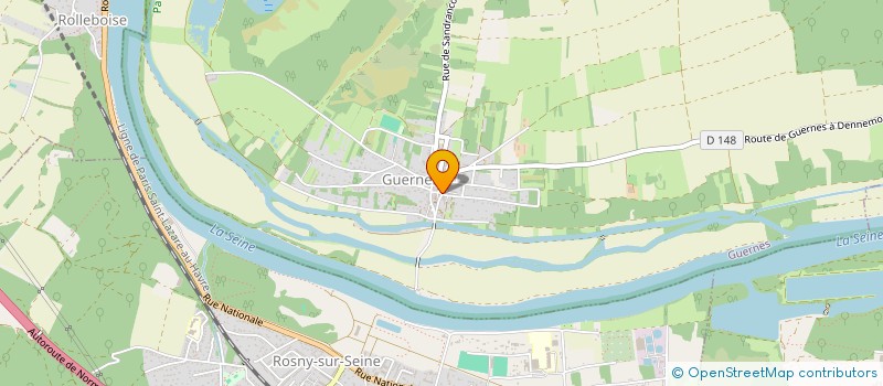 localisation de l'entreprise MONSIEUR RENE MARAIS  GUERNES