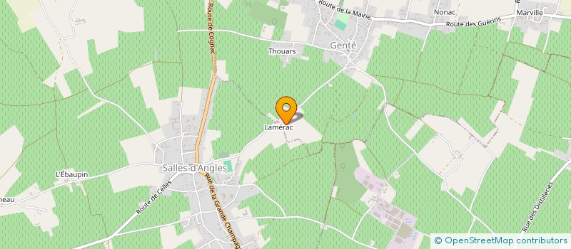 localisation de l'entreprise MONSIEUR RENE MARCHADIER  GENTE