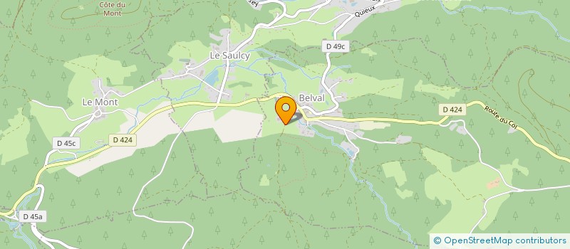 localisation de l'entreprise MONSIEUR RENE MARCHAL à BELVAL