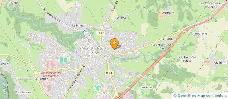 localisation de l'entreprise MONSIEUR RENE MARCONNET à MONISTROL-SUR-LOIRE