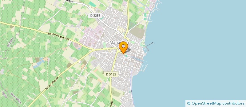 localisation de l'entreprise MONSIEUR RENE MARES à MARSEILLAN