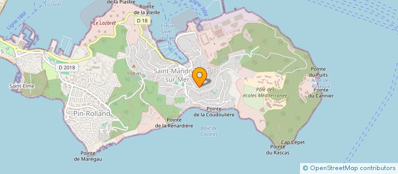 localisation de l'entreprise MONSIEUR RENE MARETTO à SAINT-MANDRIER-SUR-MER