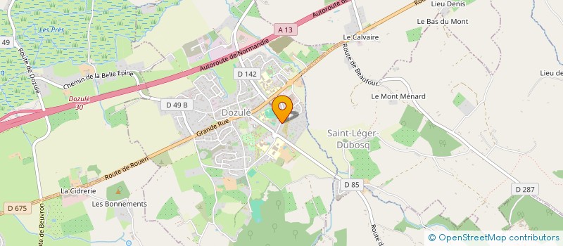 localisation de l'entreprise MONSIEUR RENE MARIE  DOZULE