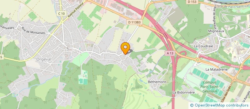 localisation de l'entreprise MONSIEUR RENE MARRAS à ORGEVAL