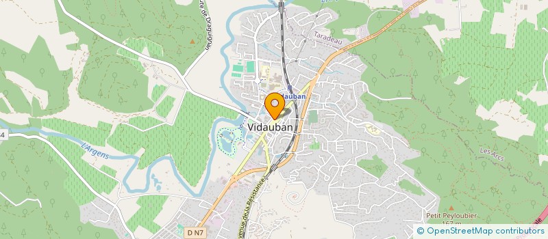 localisation de l'entreprise MONSIEUR RENE MARTEL  VIDAUBAN