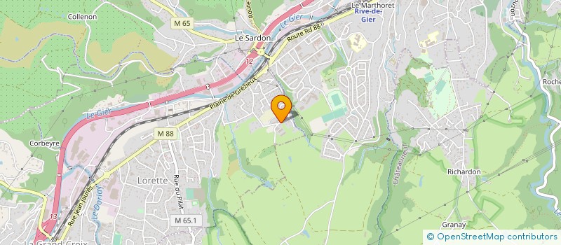 localisation de l'entreprise MONSIEUR RENE MARTINAUD  LORETTE