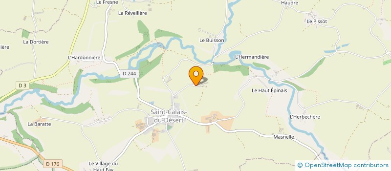 localisation de l'entreprise MONSIEUR RENE MARTINIERE à SAINT-CALAIS-DU-DESERT