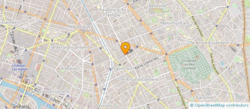localisation de l'entreprise MONSIEUR RENE MARTREUX à PARIS