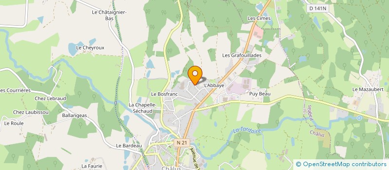 localisation de l'entreprise MONSIEUR RENE MASSALOUX à CHALUS