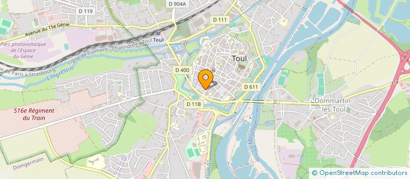 localisation de l'entreprise MONSIEUR RENE MATHIOT  TOUL