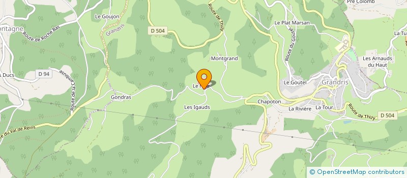 localisation de l'entreprise MONSIEUR RENE MAYNARD  GRANDRIS