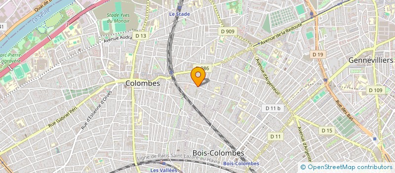 localisation de l'entreprise MONSIEUR RENE MAZEL à COLOMBES