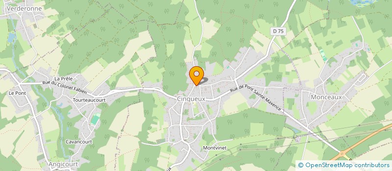 localisation de l'entreprise MONSIEUR RENE MERCIER  CINQUEUX