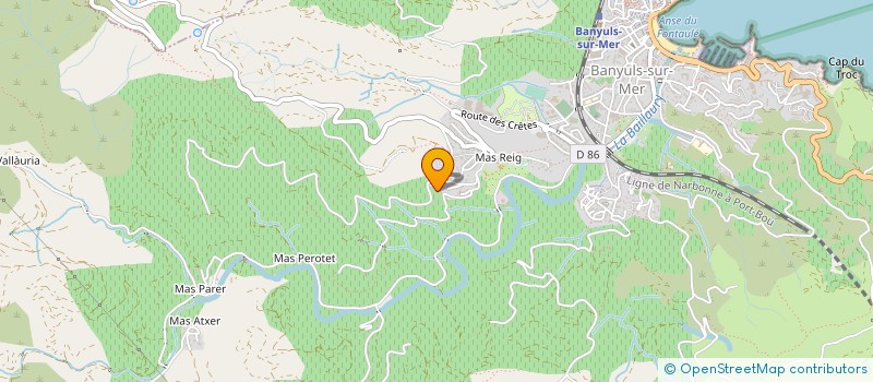localisation de l'entreprise MONSIEUR RENE MESTRES  BANYULS-SUR-MER