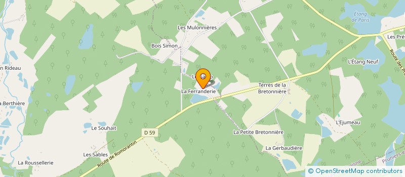 localisation de l'entreprise MONSIEUR RENE MEUNIER à GY-EN-SOLOGNE