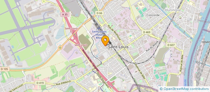 localisation de l'entreprise MONSIEUR RENE MEYER  SAINT-LOUIS