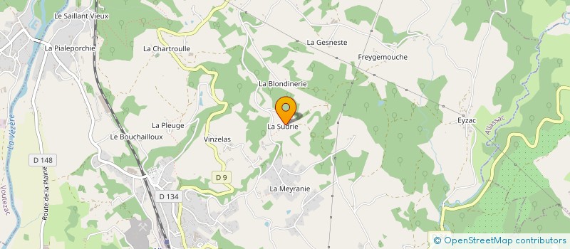 localisation de l'entreprise MONSIEUR RENE MEYJONADE  SAINT-VIANCE