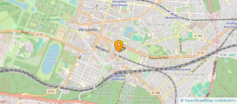 localisation de l'entreprise MONSIEUR RENE MICHAUD à VERSAILLES