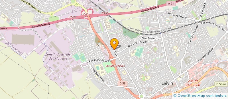 localisation de l'entreprise MONSIEUR RENE MIGNON  LIEVIN