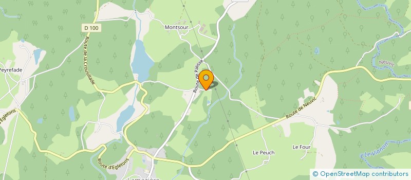 localisation de l'entreprise MONSIEUR RENE MONEDIERES  NEUVIC