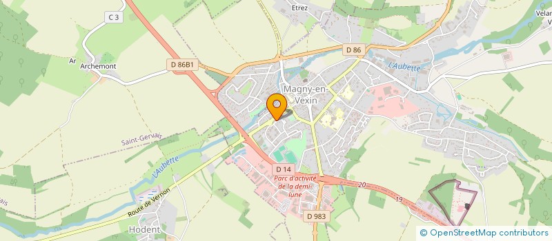 localisation de l'entreprise MONSIEUR RENE MONJARET à MAGNY-EN-VEXIN