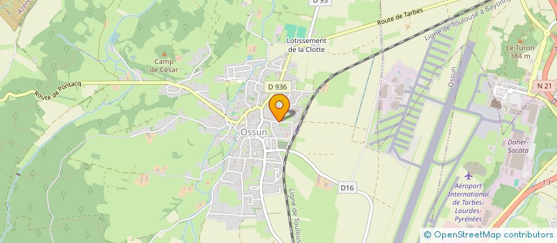 localisation de l'entreprise MONSIEUR RENE MONPEZAT  OSSUN