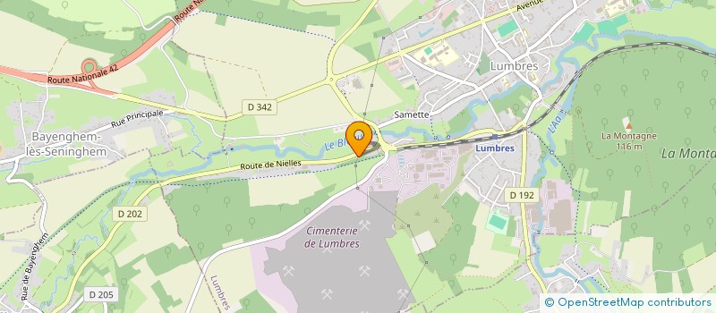 localisation de l'entreprise MONSIEUR RENE MONSTERLEET  LUMBRES