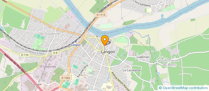 localisation de l'entreprise MONSIEUR RENE MONTRICHARD à LANGON