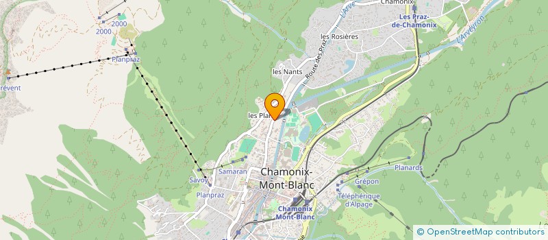 localisation de l'entreprise MONSIEUR RENE MORARD à CHAMONIX-MONT-BLANC