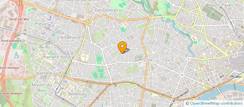 localisation de l'entreprise MONSIEUR RENE MOREAU à NANTES
