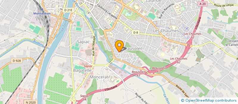 localisation de l'entreprise MONSIEUR RENE MORELLON à MONTAUBAN