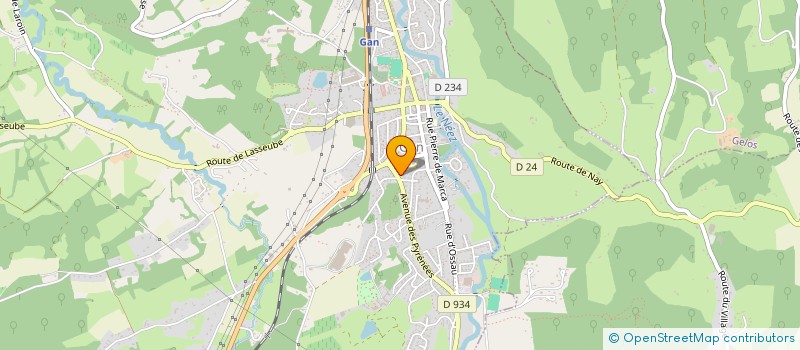 localisation de l'entreprise MONSIEUR RENE MOUNAT  GAN