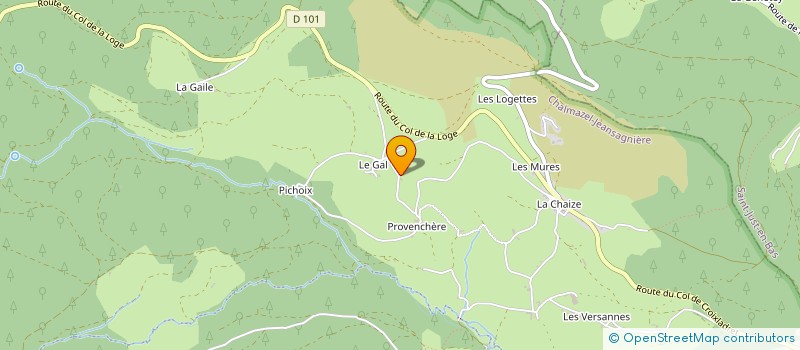 localisation de l'entreprise MONSIEUR RENE MOURLEVAT à CHALMAZEL-JEANSAGNIERE