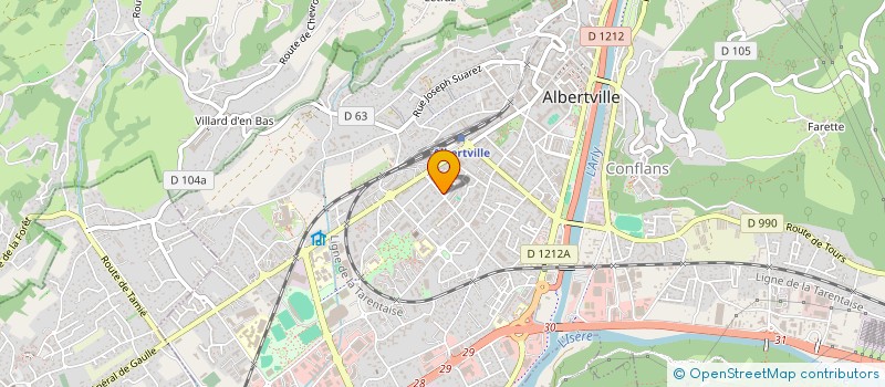 localisation de l'entreprise MONSIEUR RENE NARDI  ALBERTVILLE