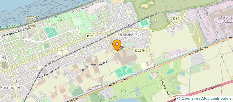 localisation de l'entreprise MONSIEUR RENE NAVE  DUNKERQUE