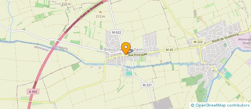 localisation de l'entreprise MONSIEUR RENE NIEDERST  BREUSCHWICKERSHEIM