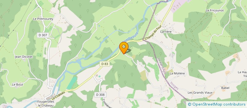 localisation de l'entreprise MONSIEUR RENE NURDIN  FOUGEROLLES-SAINT-VALBERT