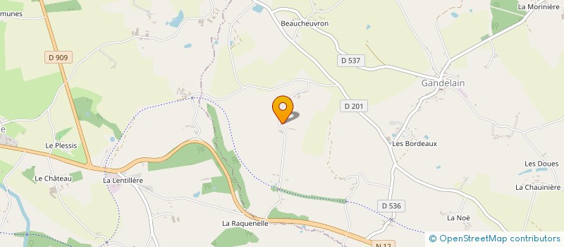 localisation de l'entreprise MONSIEUR RENE OGER à GANDELAIN