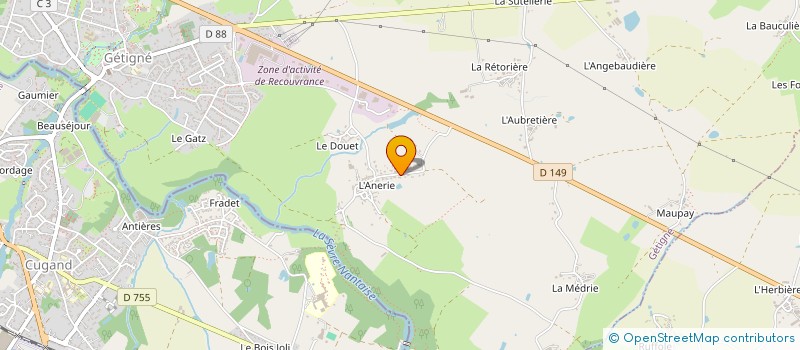 localisation de l'entreprise MONSIEUR RENE OLIVIER  GETIGNE