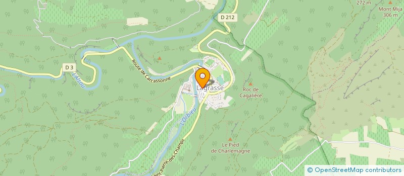 localisation de l'entreprise MONSIEUR RENE ORTEGA  LAGRASSE