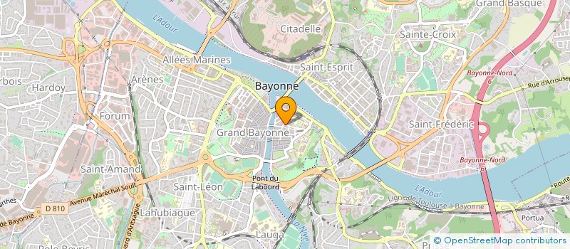 localisation de l'entreprise MONSIEUR RENE OYHENART à BAYONNE
