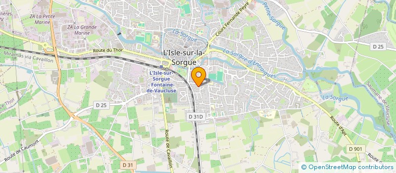 localisation de l'entreprise MONSIEUR RENE PALPANT  L'ISLE-SUR-LA-SORGUE