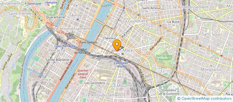 localisation de l'entreprise MONSIEUR RENE PARAVEL  LYON