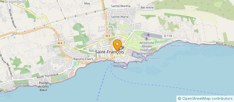 localisation de l'entreprise MONSIEUR RENE PARMAS à SAINT-FRANCOIS