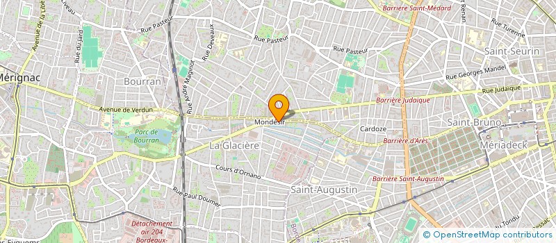 localisation de l'entreprise MONSIEUR RENE PARROU à MERIGNAC