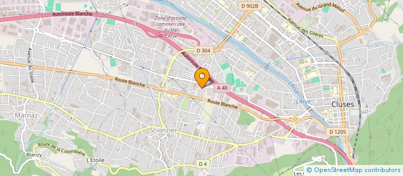 localisation de l'entreprise MONSIEUR RENE PASSY  SCIONZIER