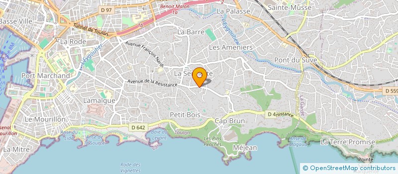 localisation de l'entreprise MONSIEUR RENE PAUL  TOULON