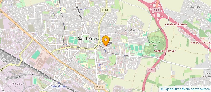 localisation de l'entreprise MONSIEUR RENE-PAUL LASOUR  SAINT-PRIEST