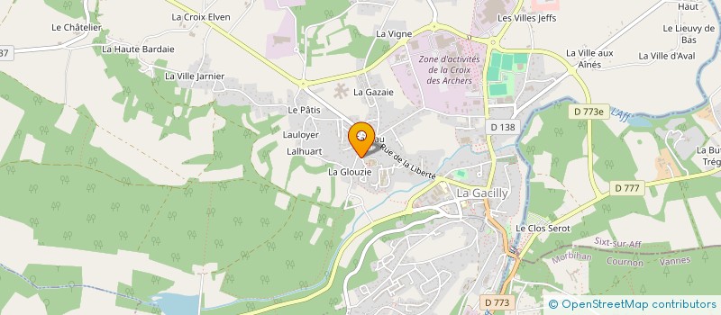 localisation de l'entreprise MONSIEUR RENE PAYEN  LES FOUGERETS