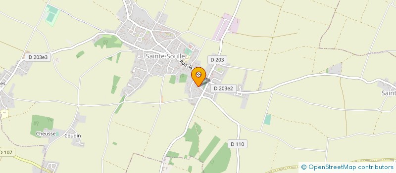 localisation de l'entreprise MONSIEUR RENE PECHEREAU  SAINTE-SOULLE